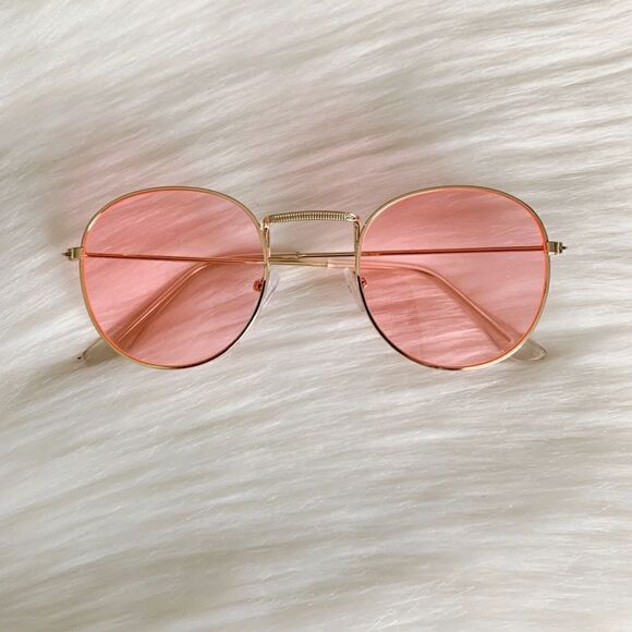 Pink Retro Sunglasses - Picture 1 of 3